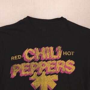 Red Hot Chili Peppers Band Graphic Casual T Shirt Adult Mens Size M Black